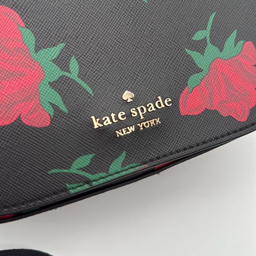 Kate Spade Madison Rose Toss Printed Saddle Bag - Picture 3 of 15